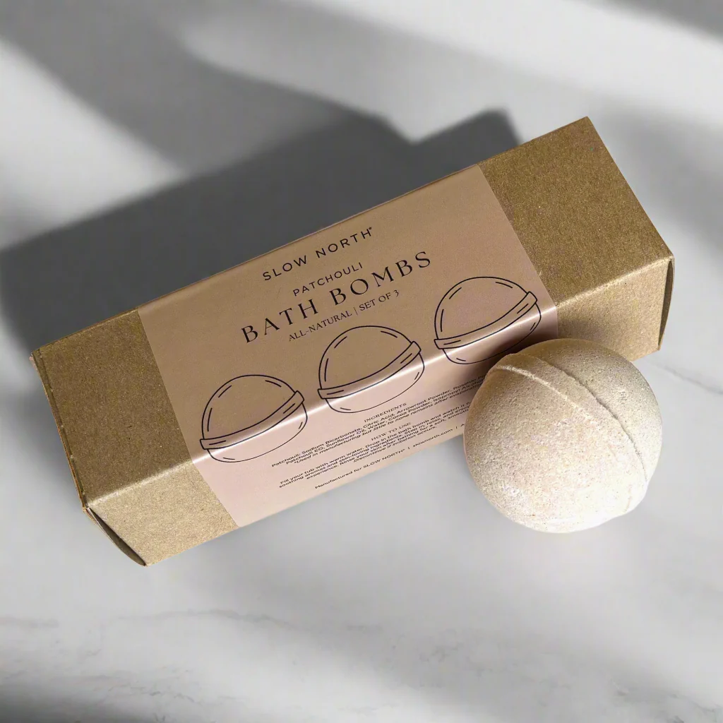 Natural Bath Bomb Set - Patchouli (Set of 3)