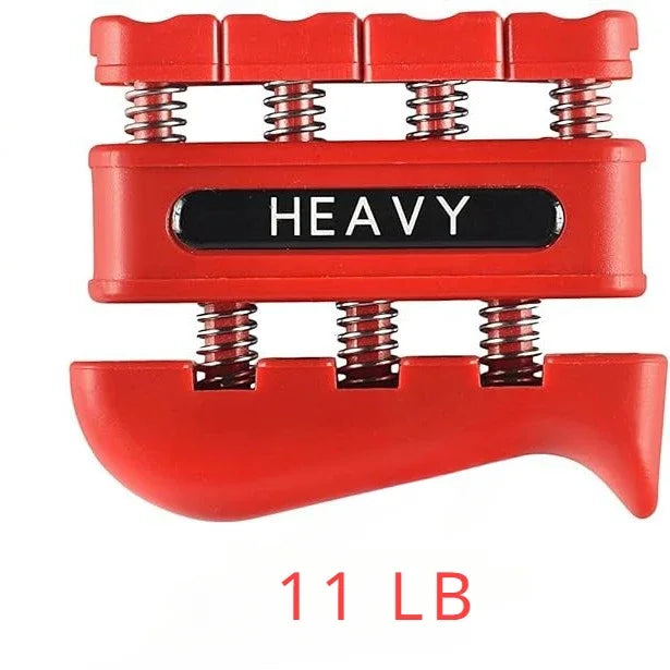 Finger Strengthener Hand Grip Trainer — 3 Resistance Levels (3/7/11 lb | 1.36/3.18/4.99 kg) for Finger, Wrist & Forearm Strength — Ideal for Musicians & Rock Climbers